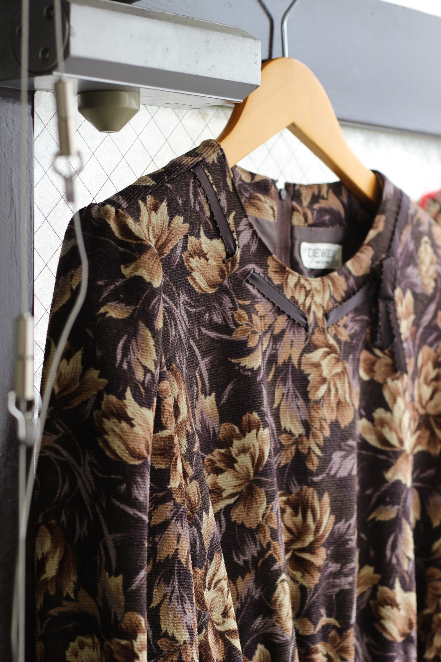 Vintage Flower Wool One-piece x2点