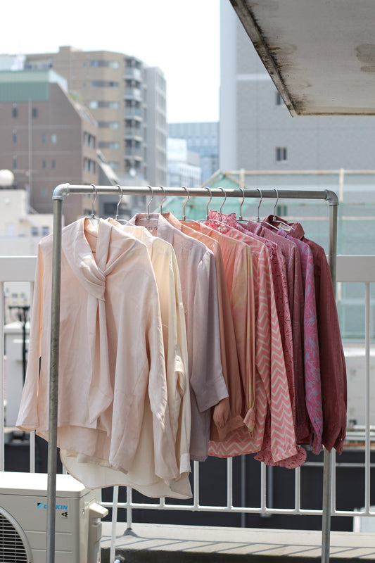 Vintage Pink Design Long Sleeve Blouse x10点