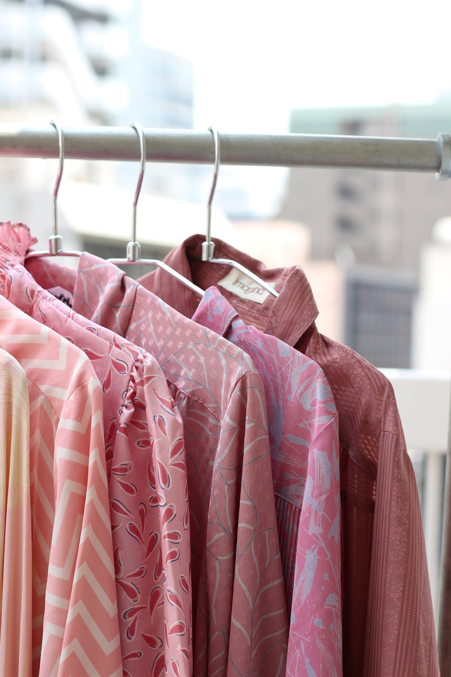 Vintage Pink Design Long Sleeve Blouse x10点
