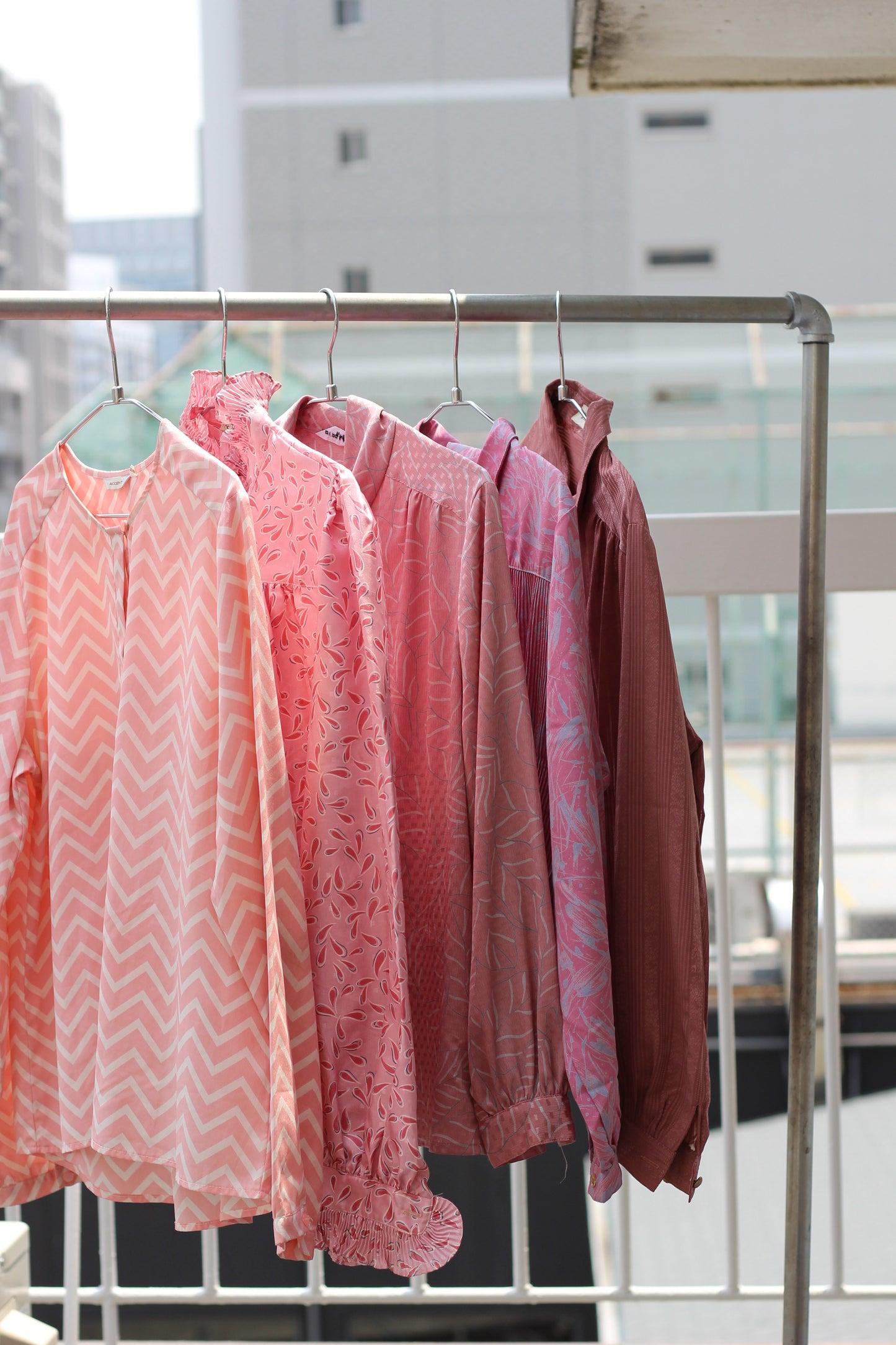 Vintage Pink Design Long Sleeve Blouse x10点