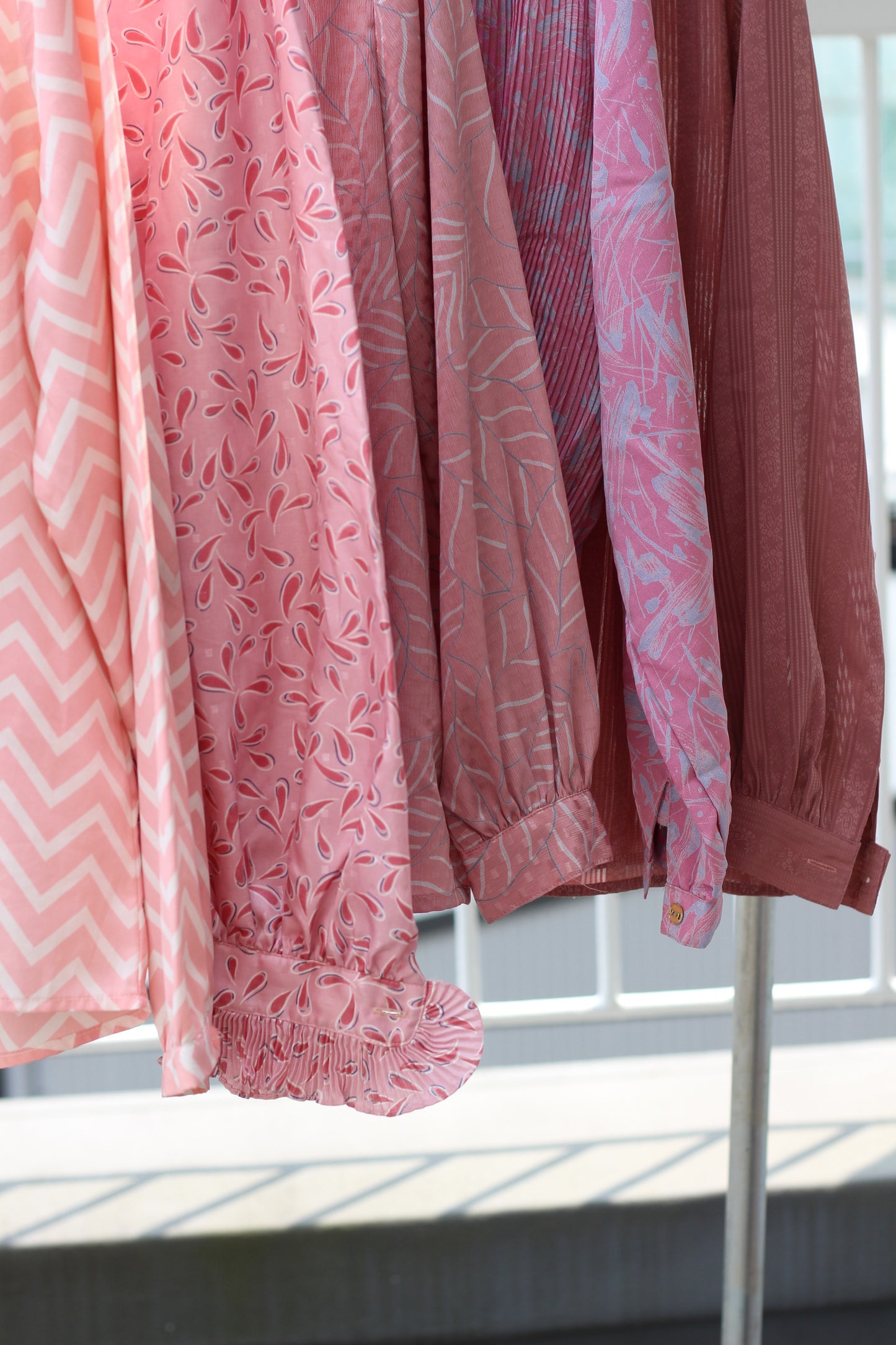 Vintage Pink Design Long Sleeve Blouse x10点