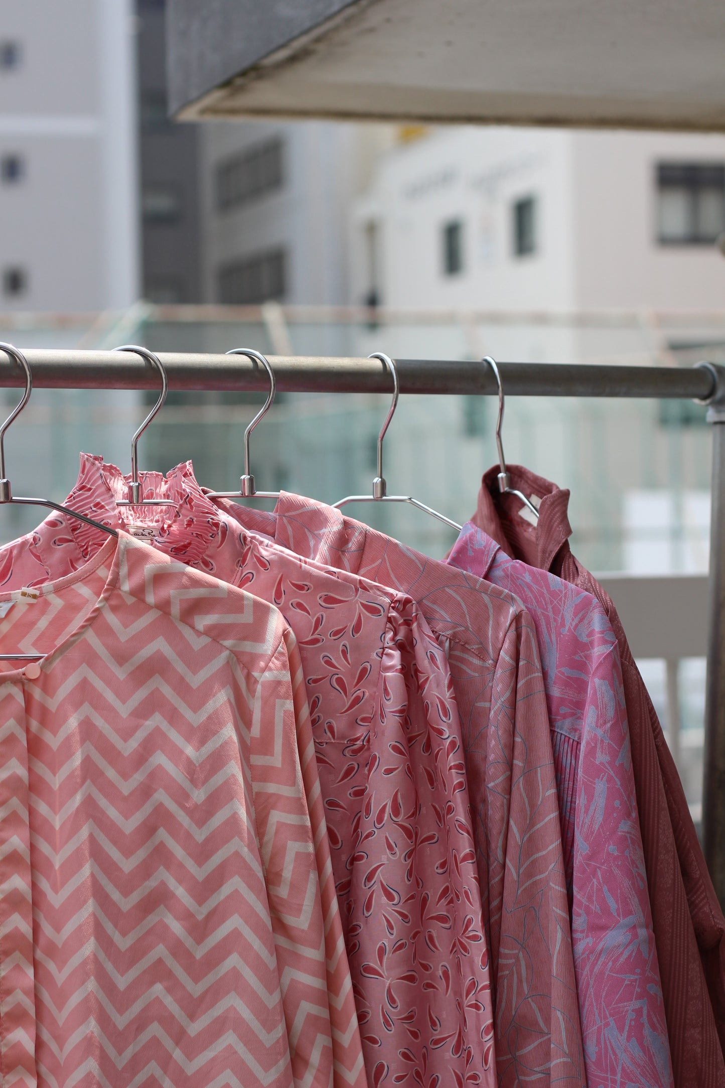 Vintage Pink Design Long Sleeve Blouse x10点