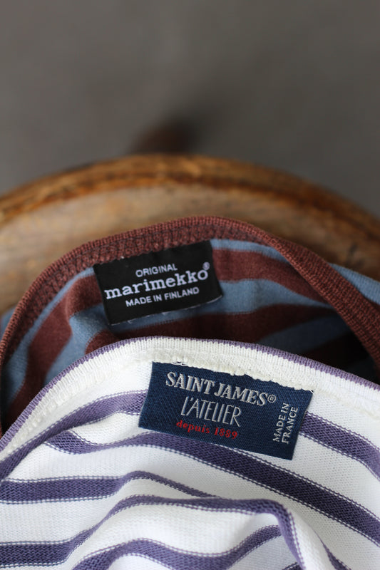 Saint James & Marimekko Striped Top x2点