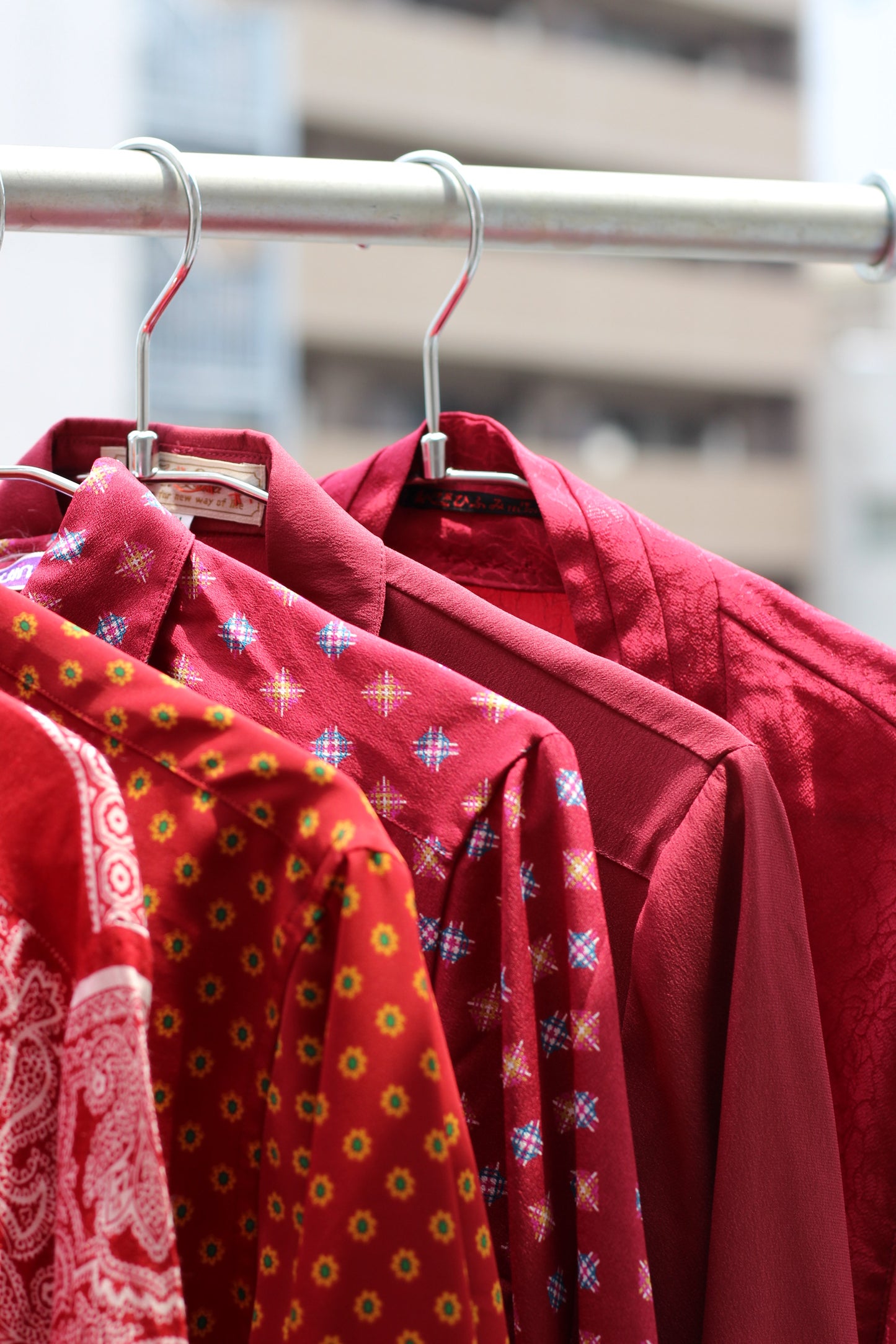 Vintage Red Design Long Sleeve Blouse x10点