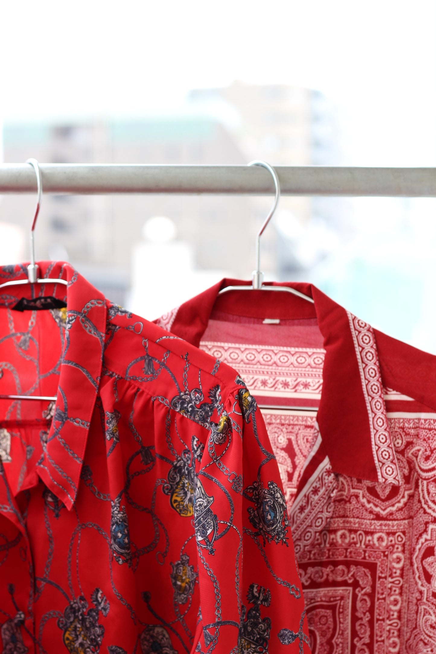 Vintage Red Design Long Sleeve Blouse x10点
