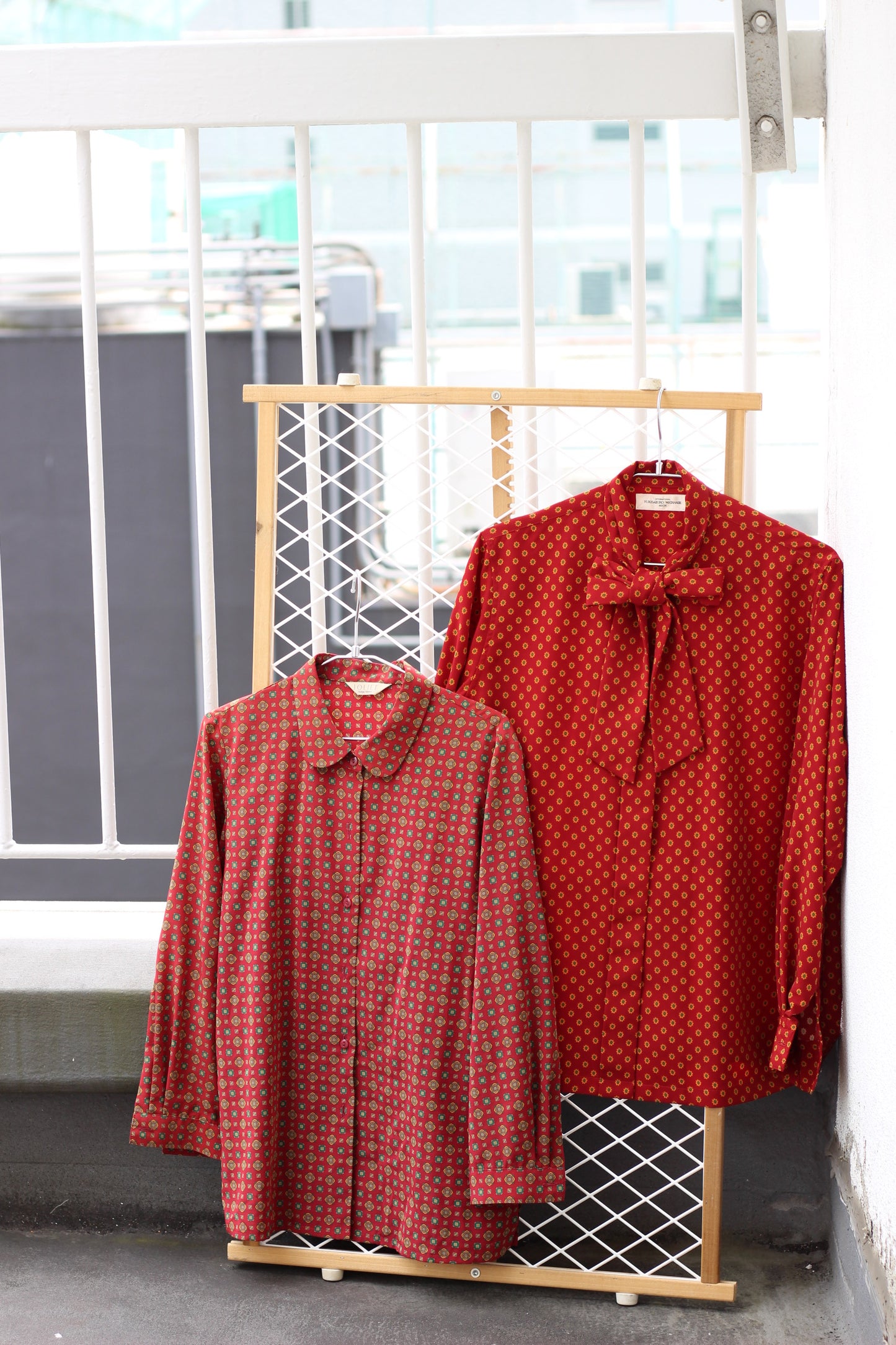 Vintage Red Design Long Sleeve Blouse x10点