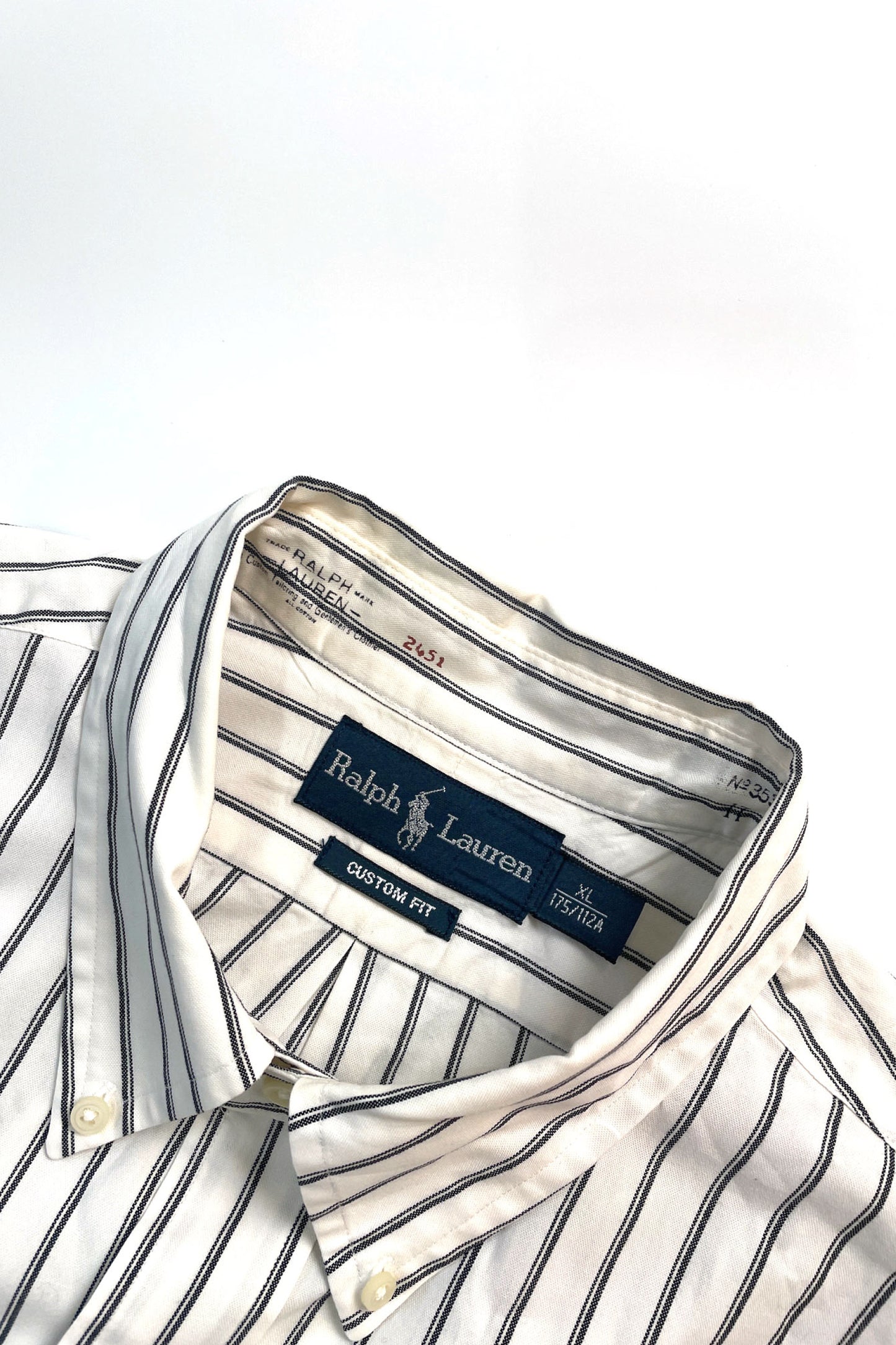 90's Ralph Lauren stripe shirt white/black
