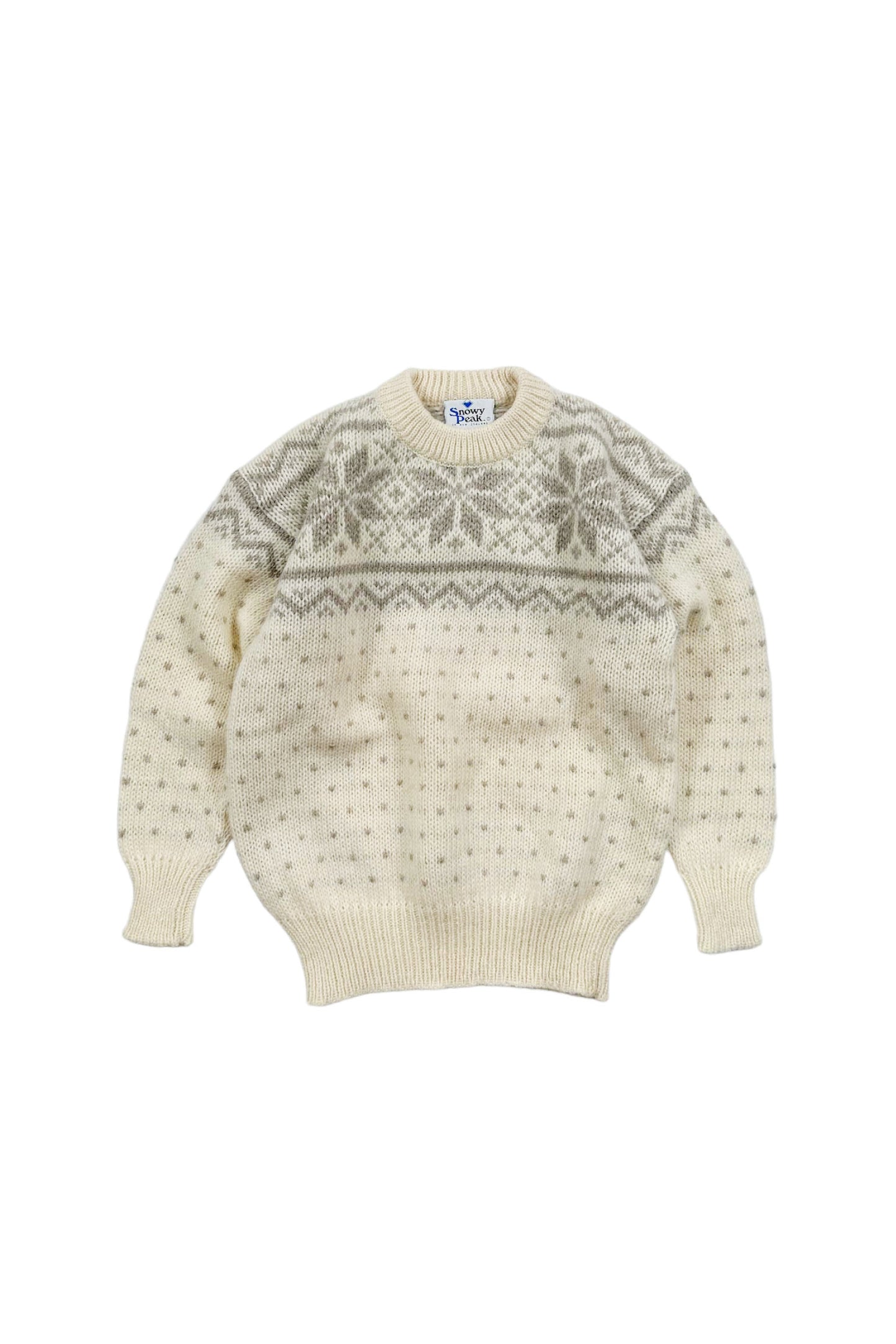 90's Snowy Peak nordic sweater