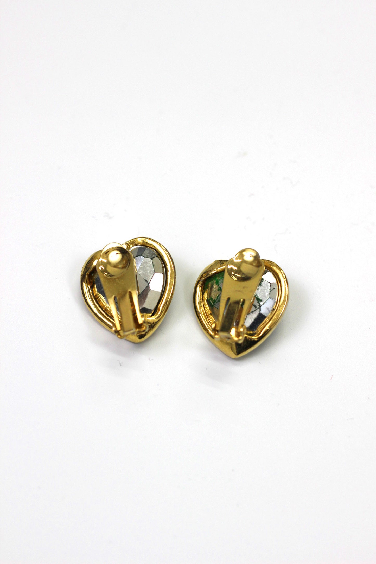Vintage green heart earring ハートの女王