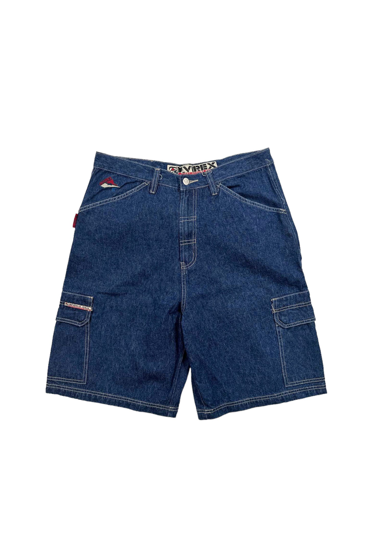 AVIREX half denim pants