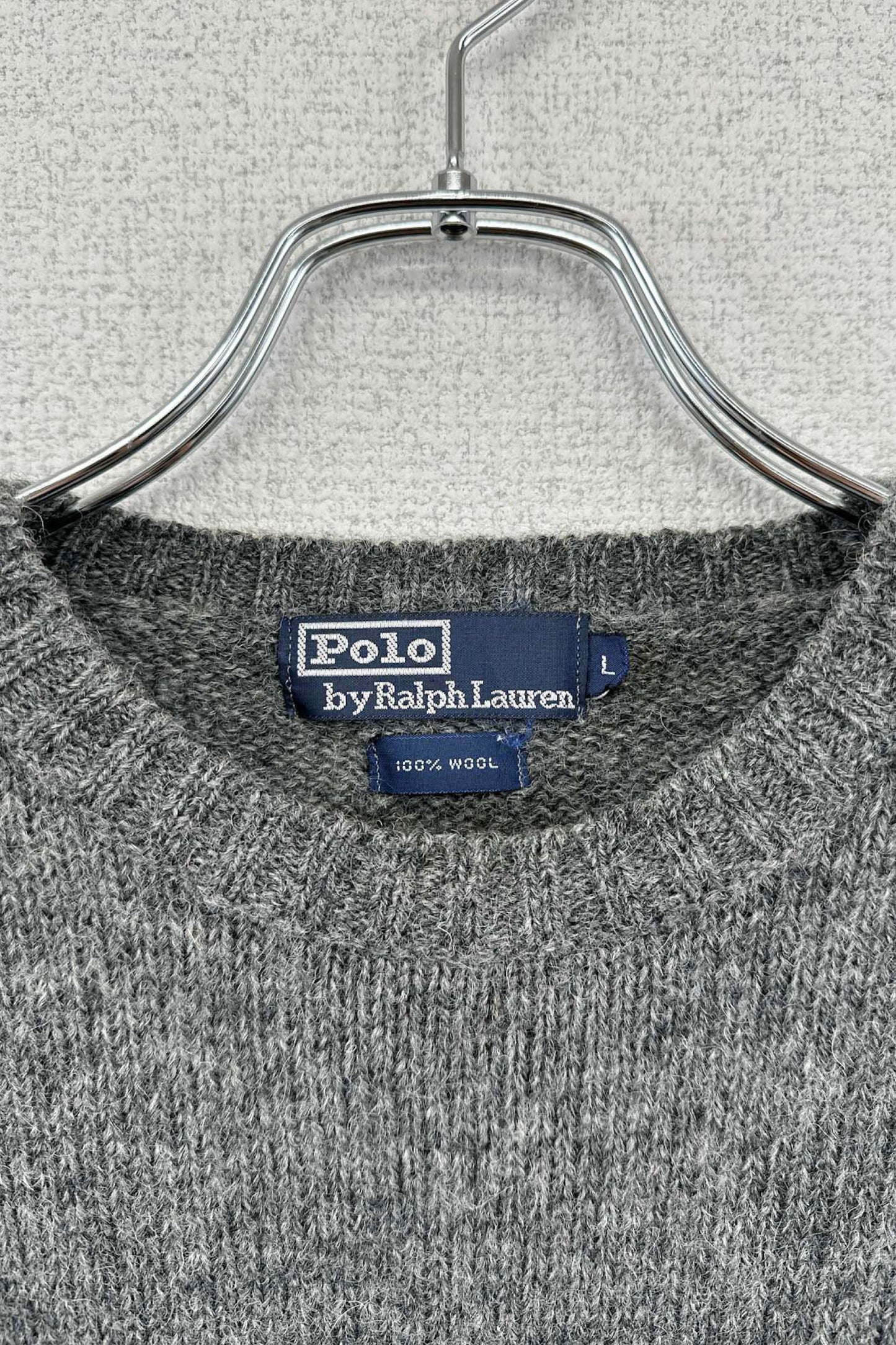 90‘s Polo by Ralph Lauren gray wool sweater