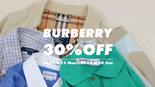 【30%OFF】Burberry ¥50,000以上購入で30%OFF