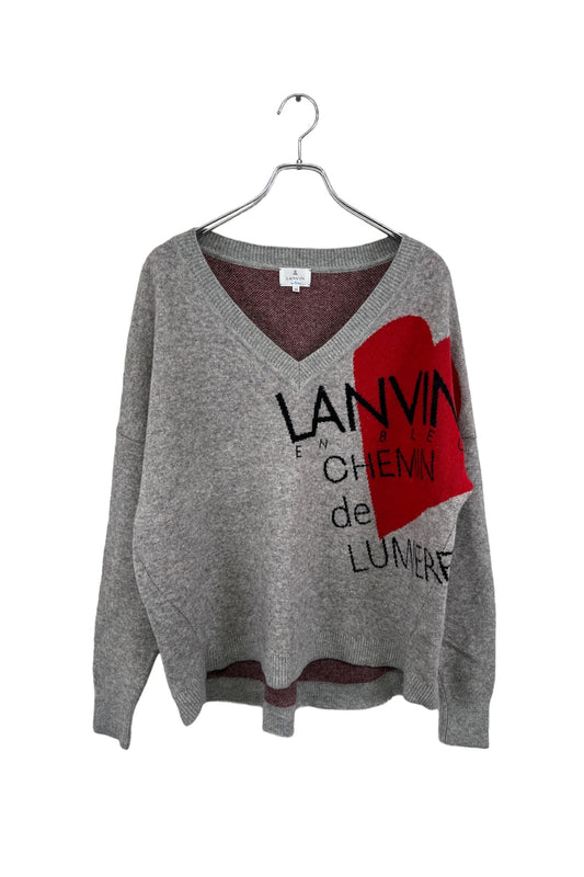 LANVIN en blue knit sweater