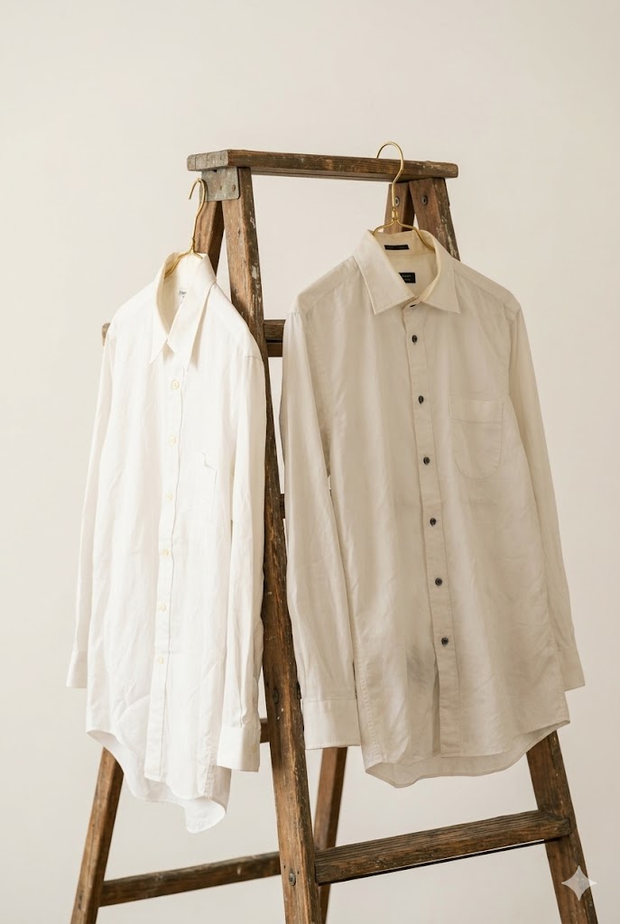 Men's Import brand White Long Sleeve Shirt x3点