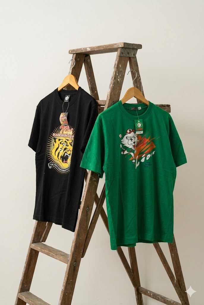 Hanshin Tigers & Seibu Lions Vintage Deadstock Official T-Shirt x2点