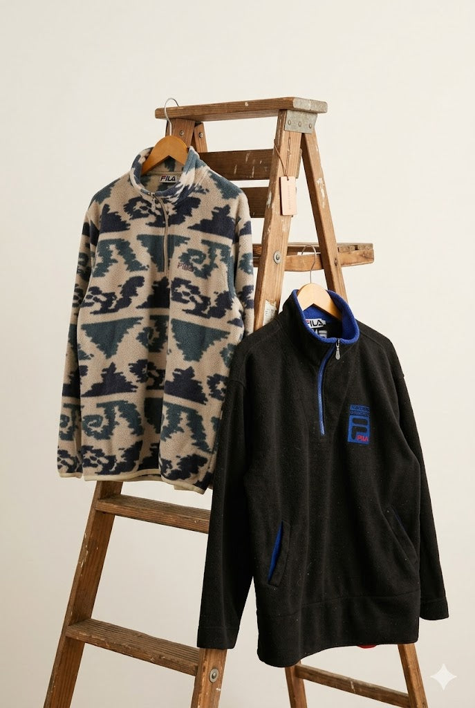90's FILA Half-Zip Fleece Jacket x2点