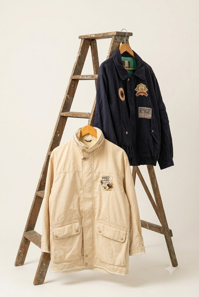 Men's Vintage Patch Flight & Hunting Jacket x2点
