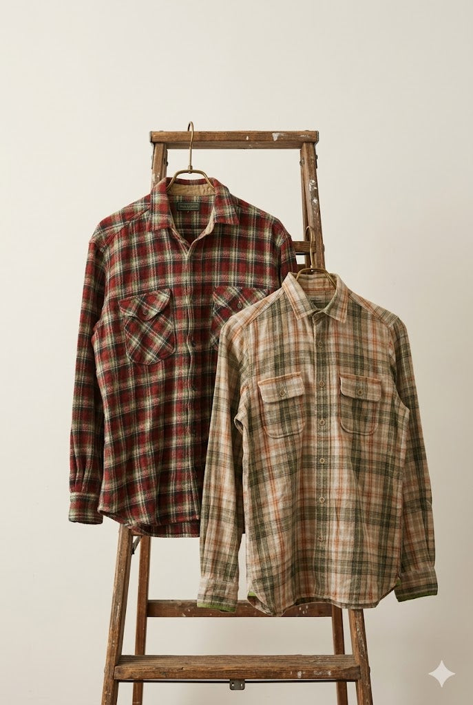 Outdoor Brand Flannel Shirt x2点