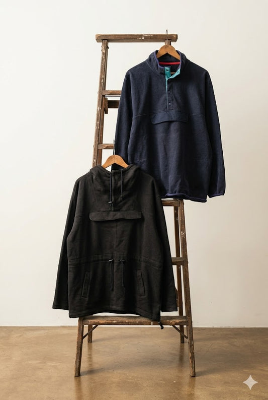 Men's Flap Pocket Anorak Sweatshirt x2点