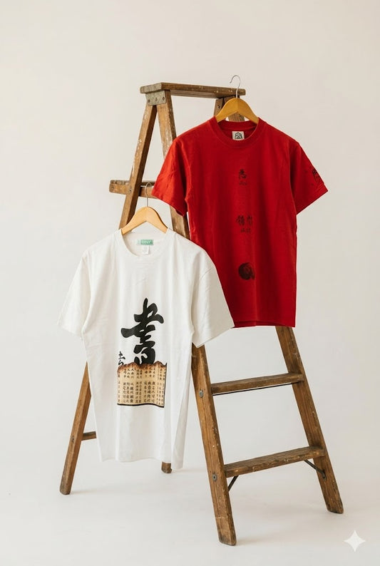 Men's Vintage Kanji T-Shirt x2点