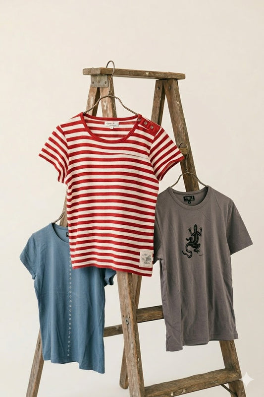 agnès b. Short Sleeve T-Shirt x3点