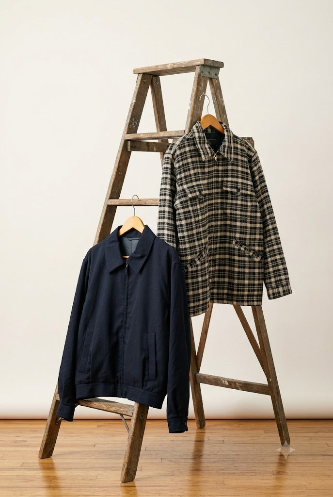 80-90's Men's Vintage Zip Up Swing Top x2点