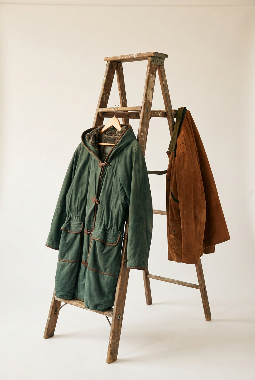 Made In Finland & Australia Suede Hooded Jacket x2点