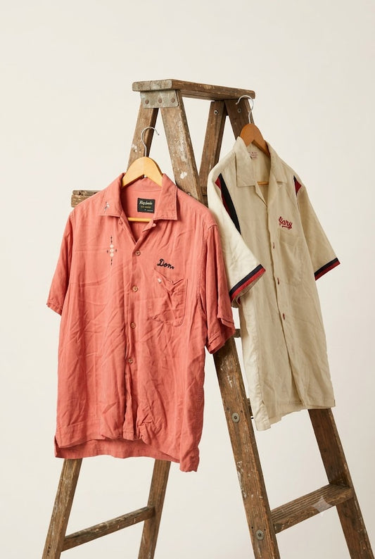 50's King Louie& Replica50's Style Eyes Bowling Shirts x2点
