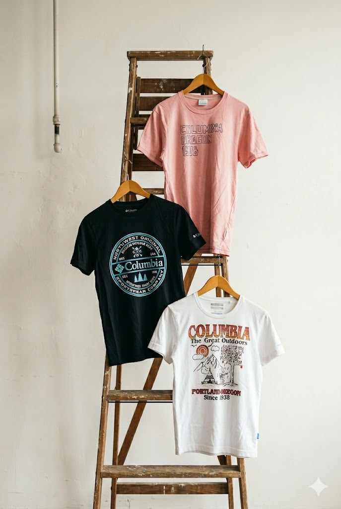 Columbia Print Short Sleeve T-Shirt x3点