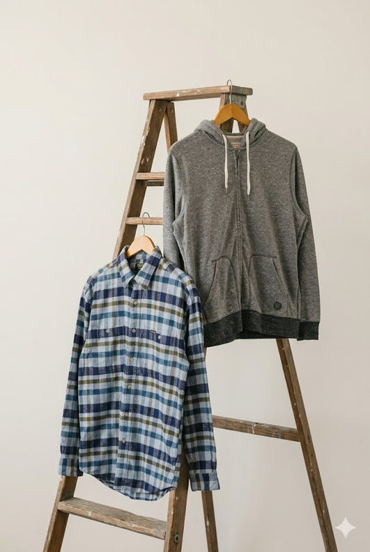 Osh Kosh Men's Check Shirt & Hoodie x2点