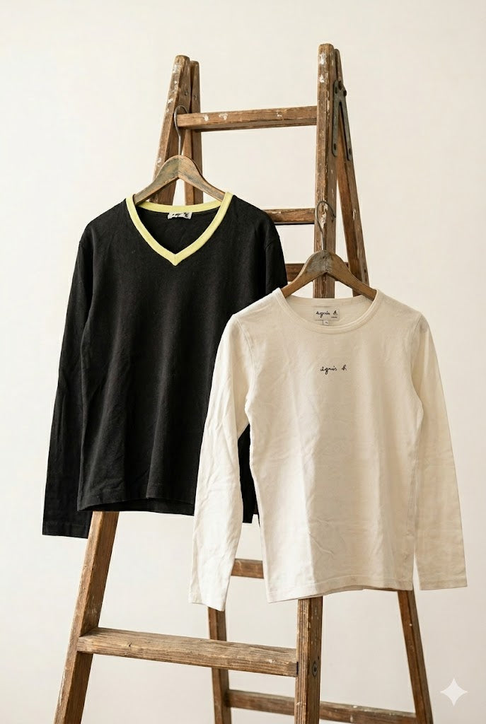 90's agnès b. Long Sleeve T-Shirt x2点