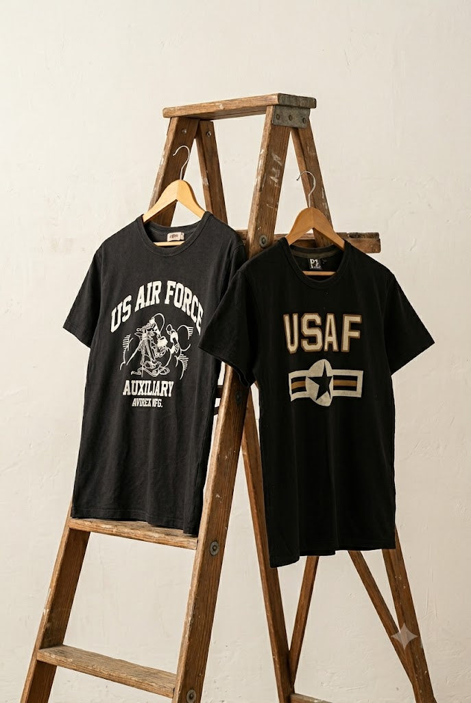 Old AVIREX USAF Print T-Shirt x2点