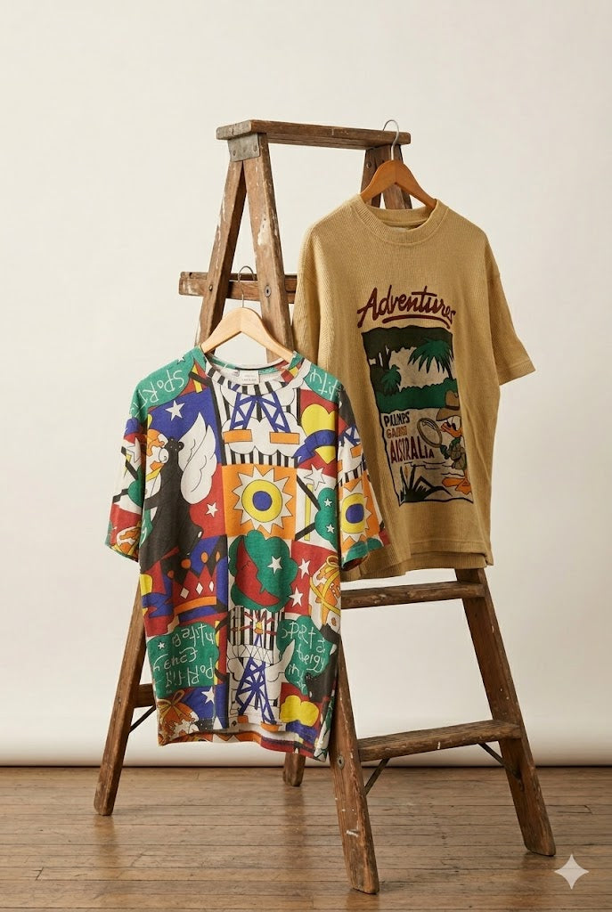 Made In Italy Castelbajac Vintage Print T-Shirt x2点