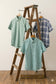 LANDS END Button Down Short Sleeve Shirt x3点