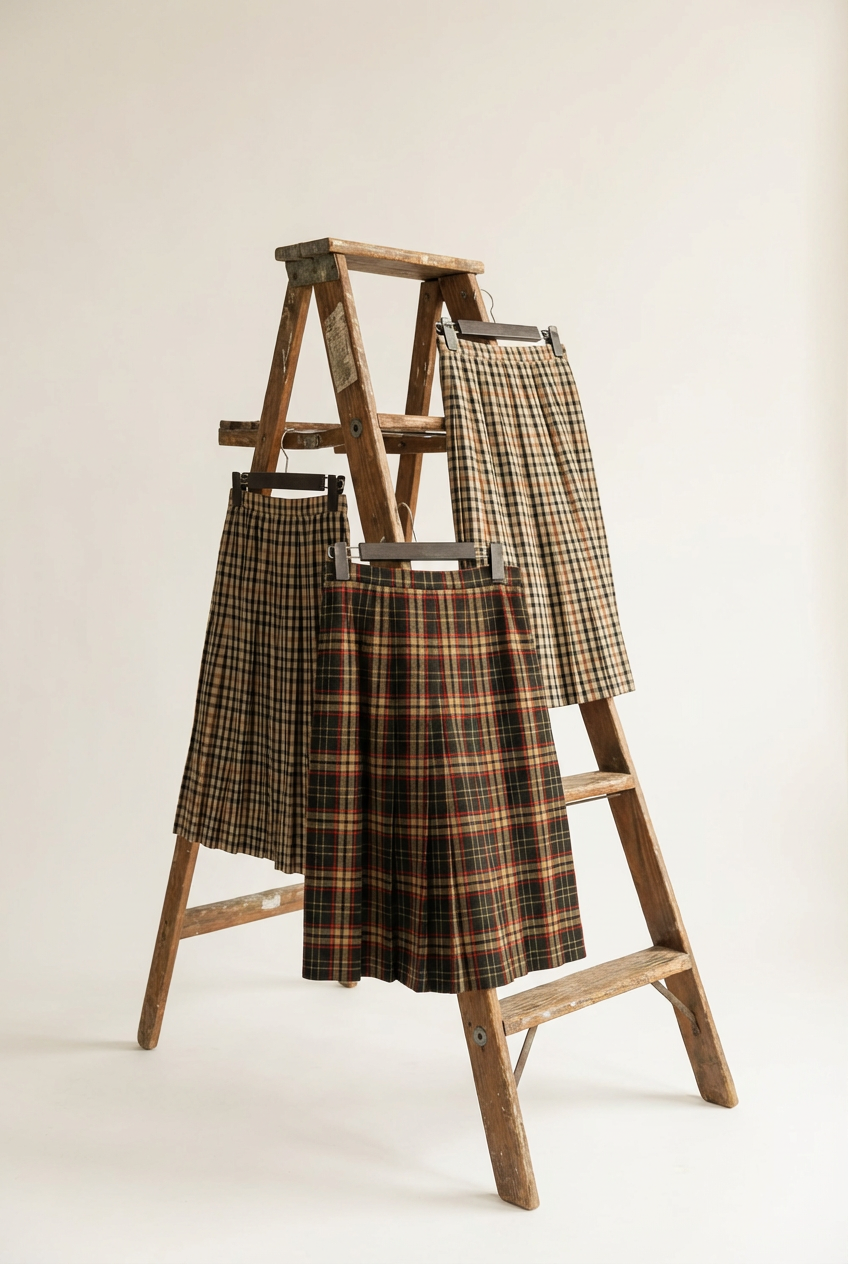 Daks Check Skirt x5点
