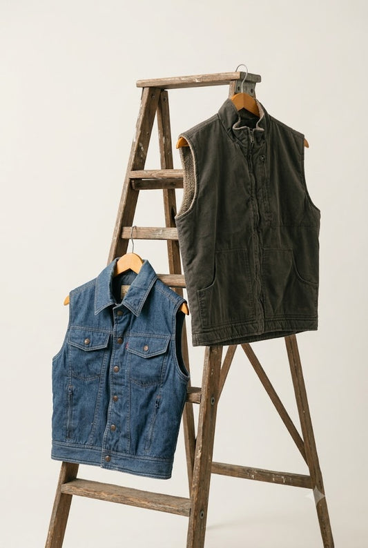 90's Men's Vintage Vest Jacket x2点