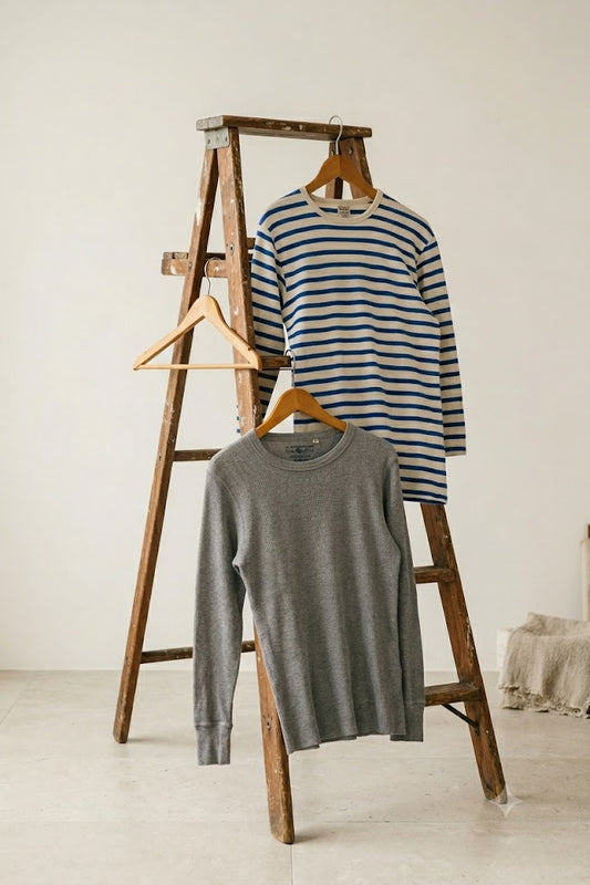 AVIREX Thermal & Rib Long-Sleeve T-Shirt x2点