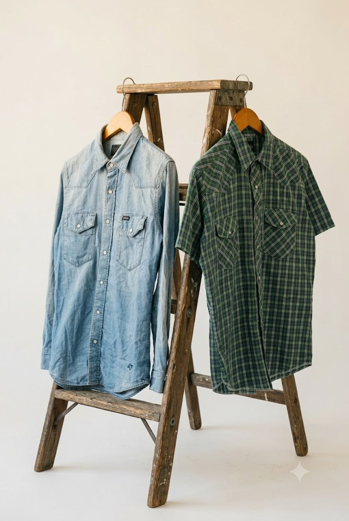 Old Wrangler Western Shirt x2点