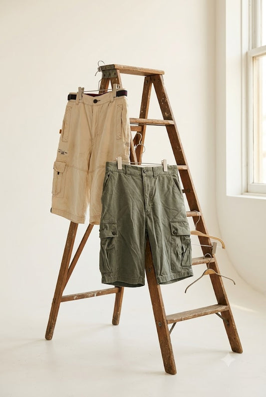 90-00's Y2K Style Cargo Shorts x2点
