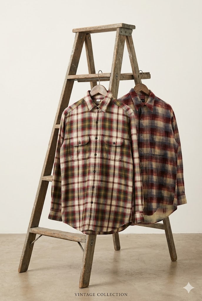 Old UNIQLO Check Shirt x2点