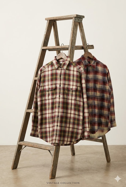 Old UNIQLO Check Shirt x2点