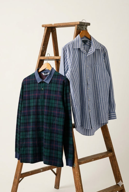 Old Lands' End Long-Sleeve Shirts & Polo Shirts x2点