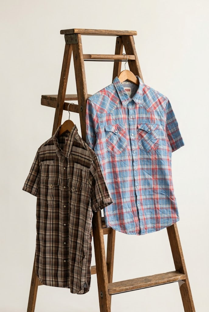 Levi's Check Short Sleeve Western Shirt x2点
