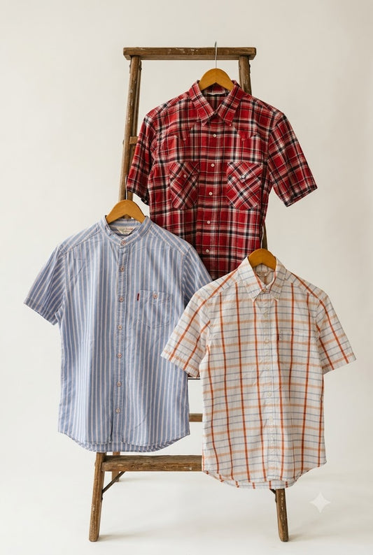 Old Levi's Red Tab Short Sleeve Shirt x3点