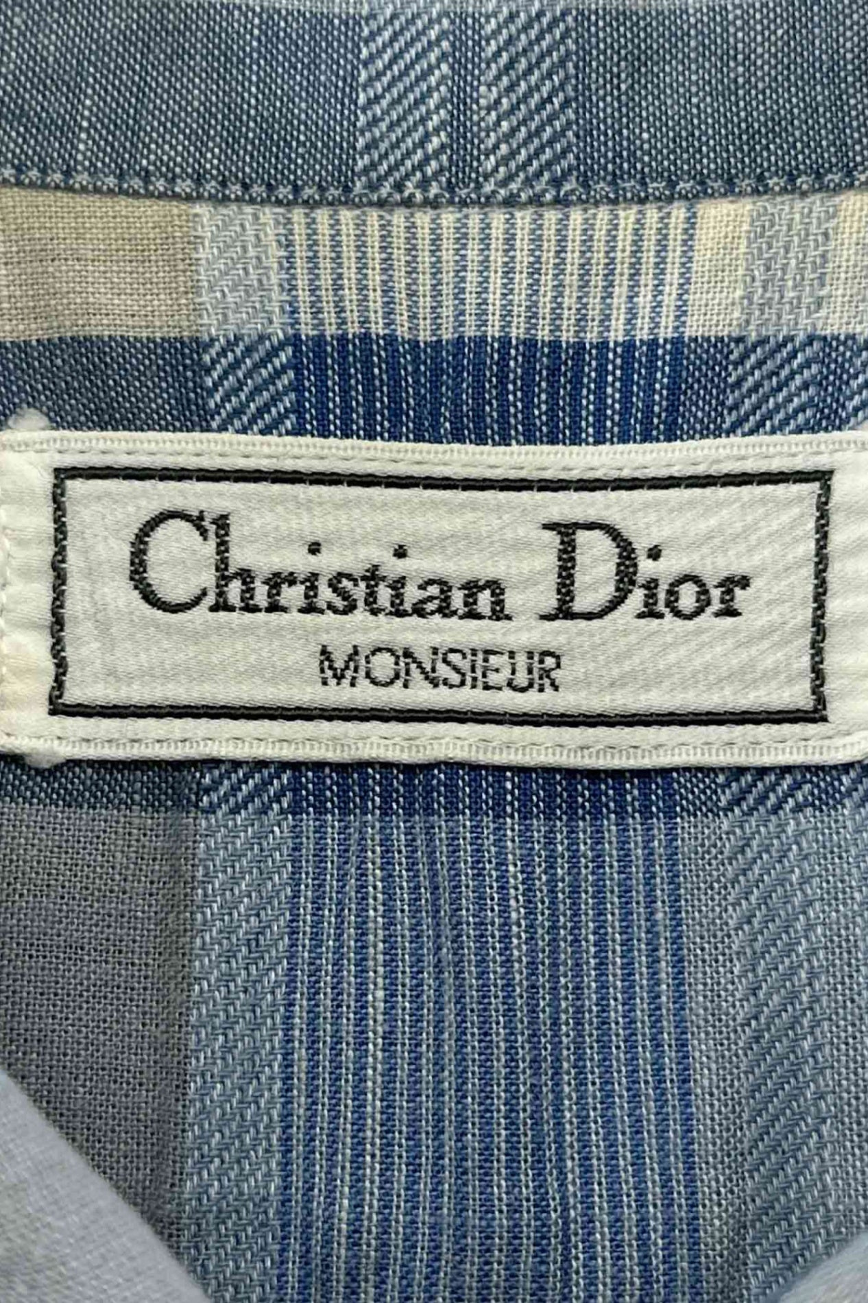Christian Dior MONSIEUR check shirt