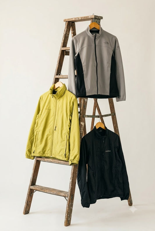 The North Face & Columbia & Helly Hansen Vintage Nylon Tech Jacket x4
