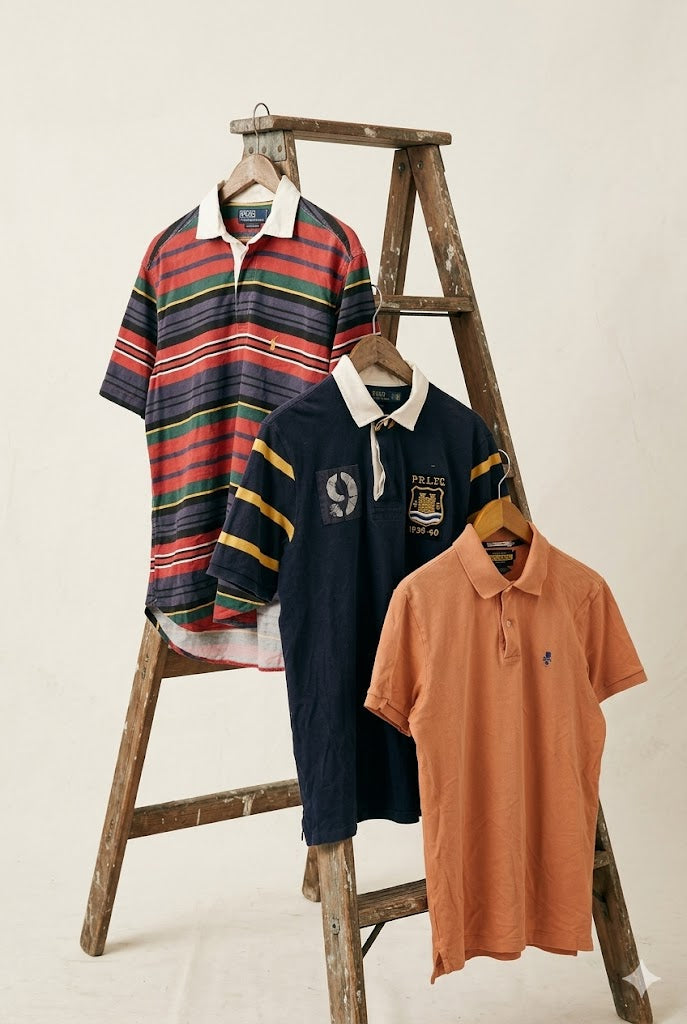 90-00's  Polo Ralph Lauren Rugby Shirt x3点
