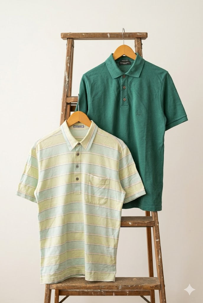 Yves Saint Laurent & Christian Dior Short Sleeve Polo Shirt x2点