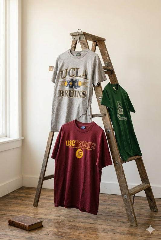 Made In USA Vintage College Logo T-Shirt x3点