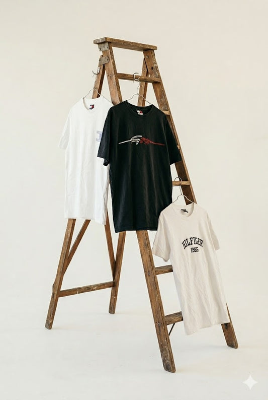90’s Tommy Hilfiger Vintage Print T-Shirt x3点